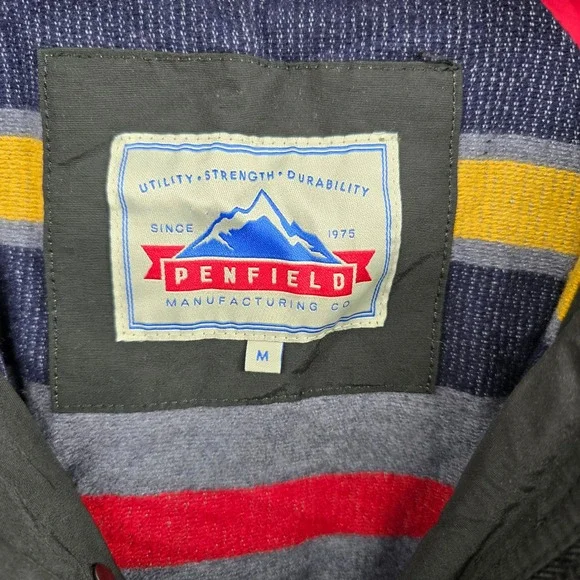 Penfield Kasson Jacket Men Medium Black Mountain Parka Field Utility 60/40 Lined - Picture 3 of 11